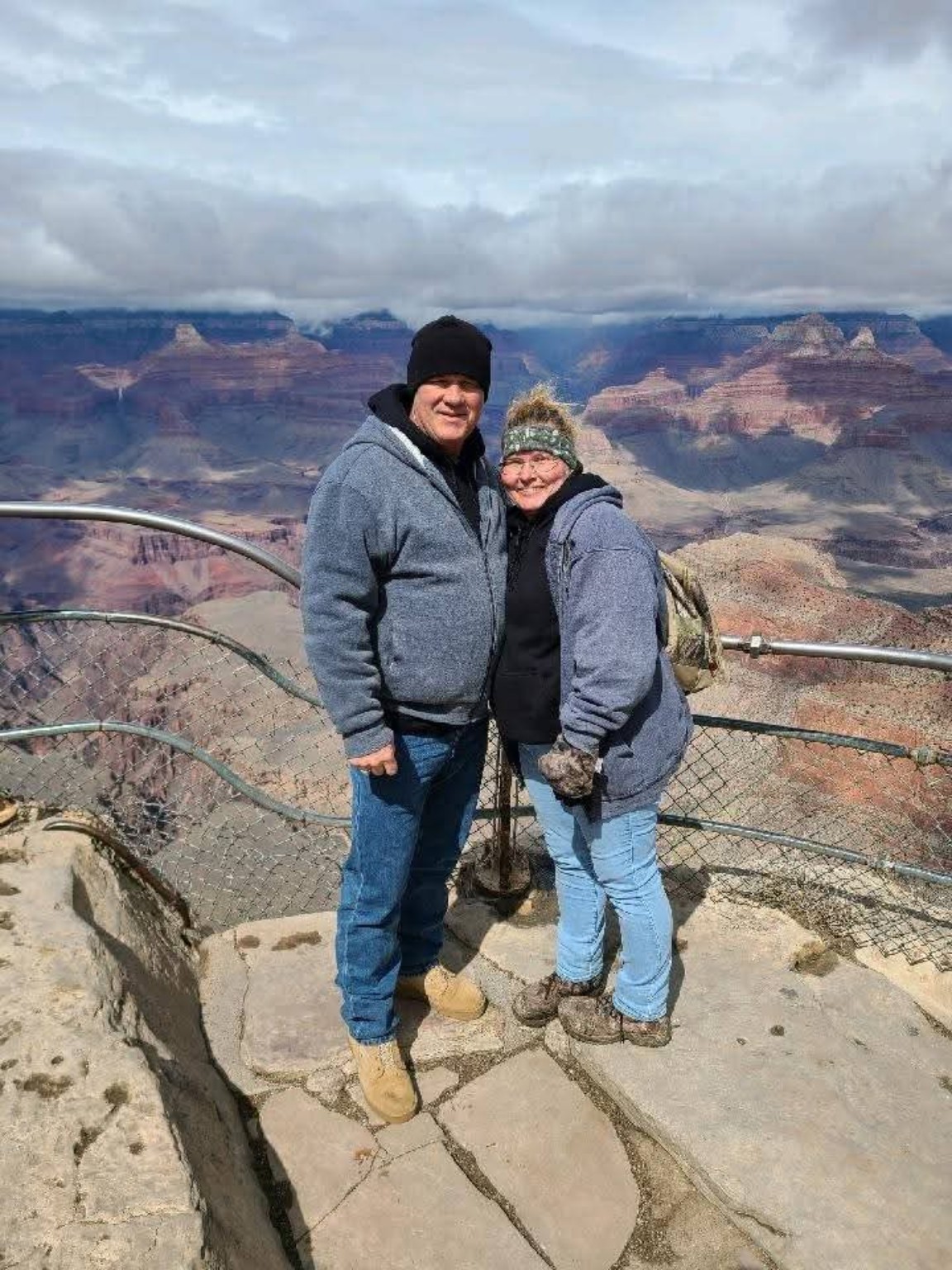 Margie and Randy visiting the Grand Canyon