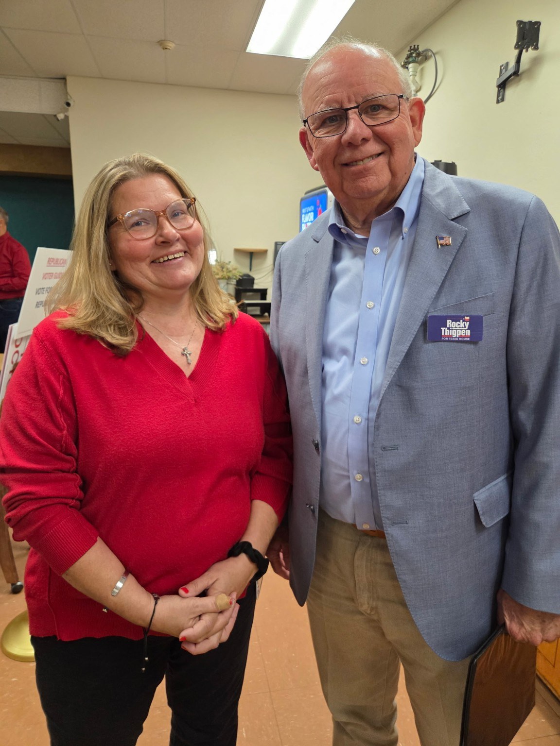 Margie West with Rocky Thigpen